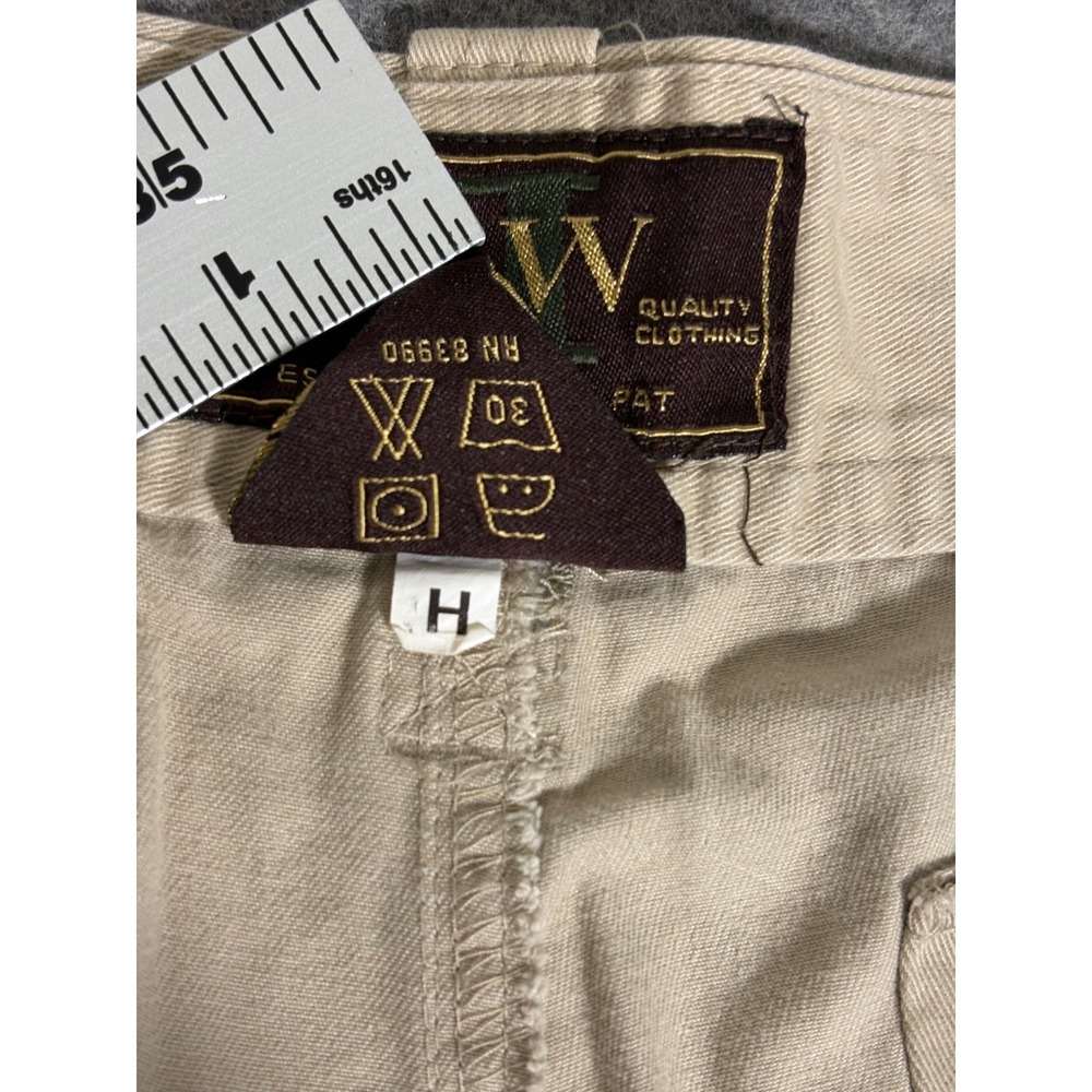 WWII Vintage Mens Khaki Cargo Pants 100% Cotton Tan 40R - Picture 7 of 11